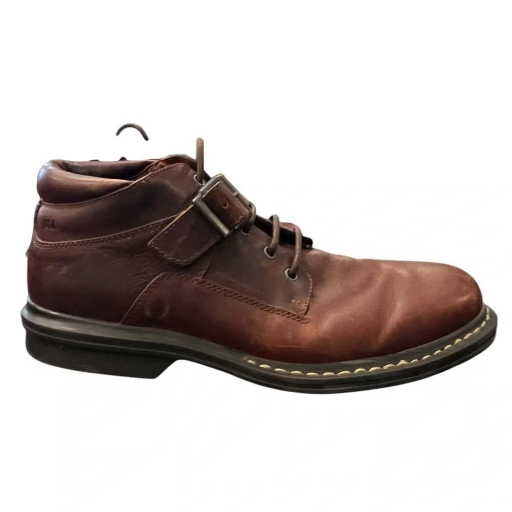 Chukka Boots Men's‎ 9.5 Reddish Brown Leather Johnston Murphy Lace Up Strap
